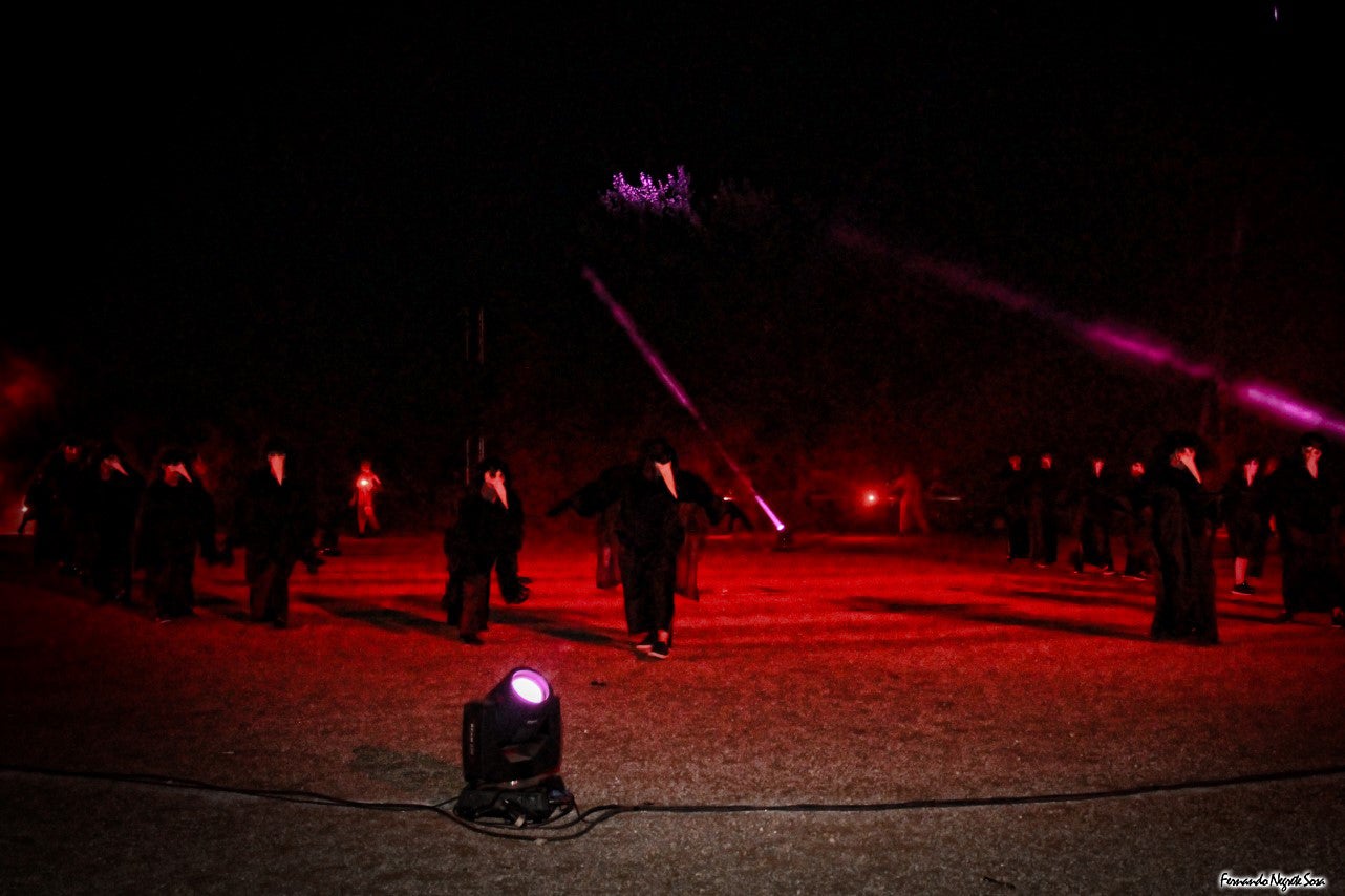 Imágenes del espectáculo de la Fuga de la Diabla celebrado en Valverde de Leganés (17-08-2019)