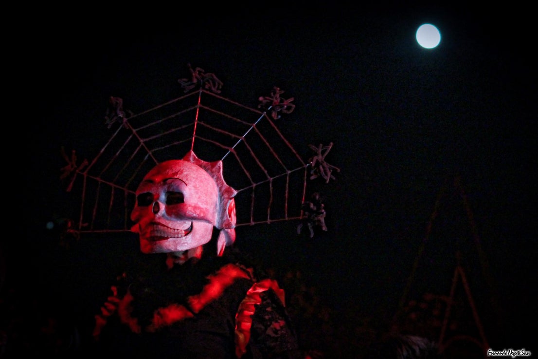 Imágenes del espectáculo de la Fuga de la Diabla celebrado en Valverde de Leganés (17-08-2019)