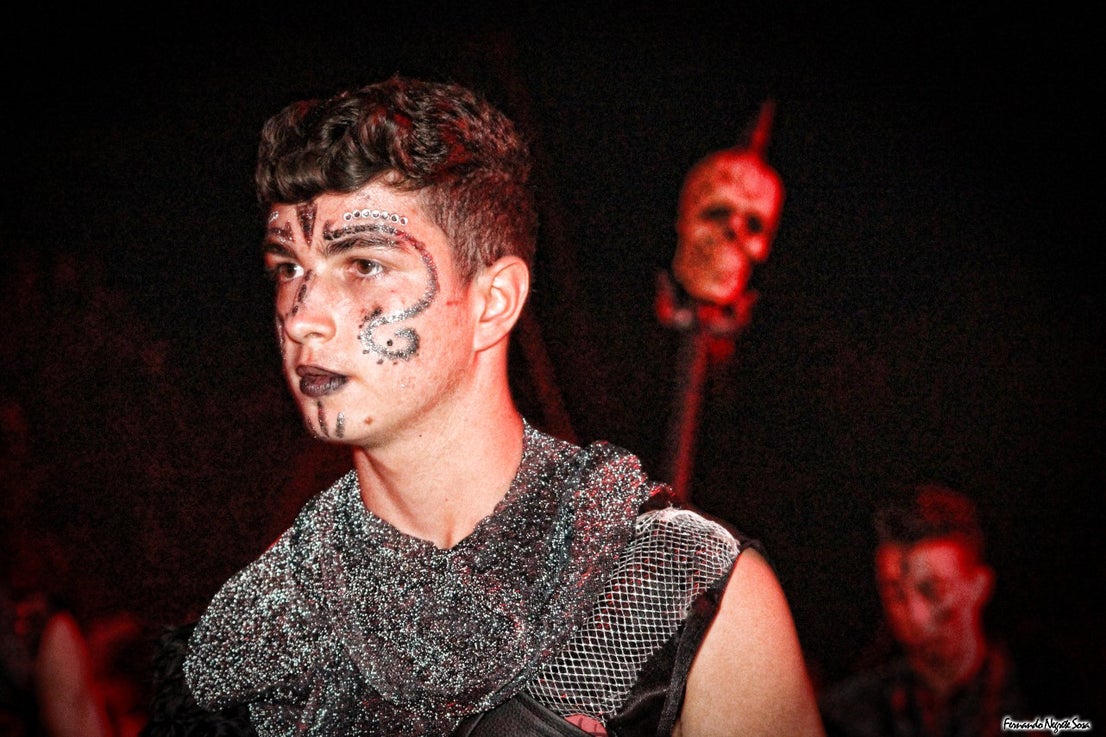 Imágenes del espectáculo de la Fuga de la Diabla celebrado en Valverde de Leganés (17-08-2019)