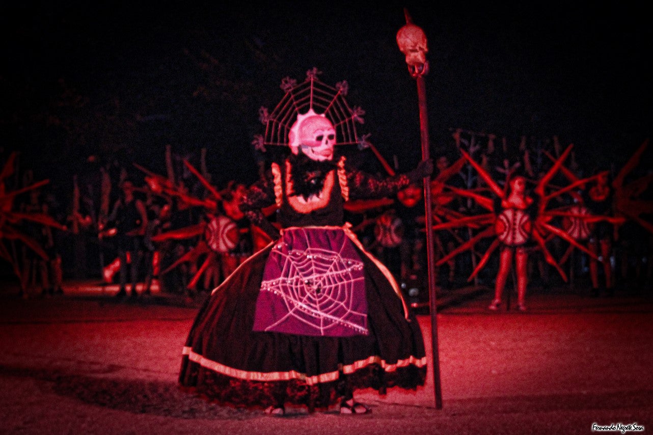 Imágenes del espectáculo de la Fuga de la Diabla celebrado en Valverde de Leganés (17-08-2019)