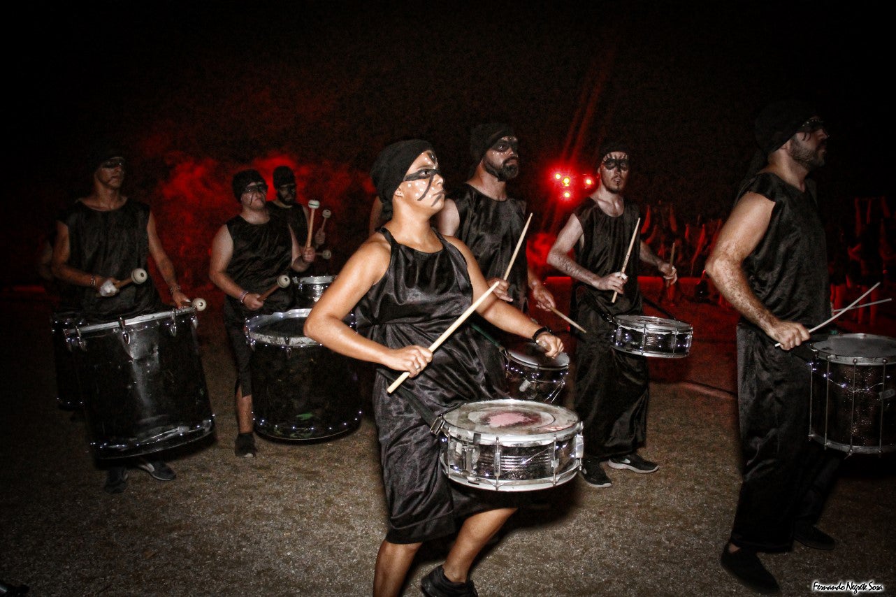 Imágenes del espectáculo de la Fuga de la Diabla celebrado en Valverde de Leganés (17-08-2019)
