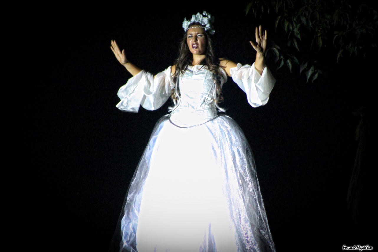 Imágenes del espectáculo de la Fuga de la Diabla celebrado en Valverde de Leganés (17-08-2019)