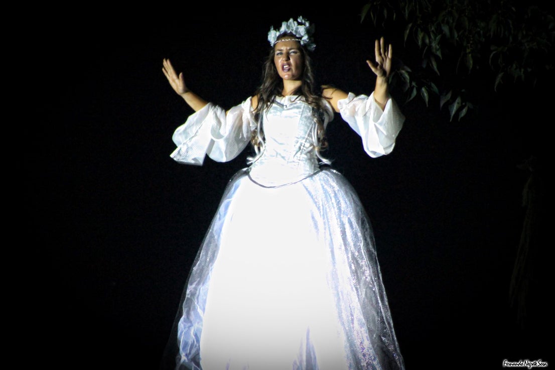 Imágenes del espectáculo de la Fuga de la Diabla celebrado en Valverde de Leganés (17-08-2019)