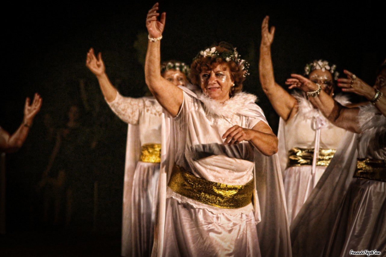 Imágenes del espectáculo de la Fuga de la Diabla celebrado en Valverde de Leganés (17-08-2019)