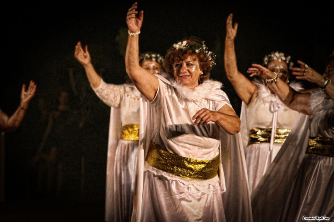 Imágenes del espectáculo de la Fuga de la Diabla celebrado en Valverde de Leganés (17-08-2019)