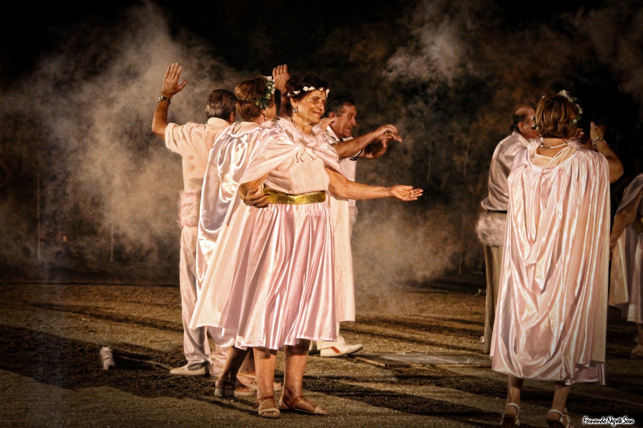 Imágenes del espectáculo de la Fuga de la Diabla celebrado en Valverde de Leganés (17-08-2019)
