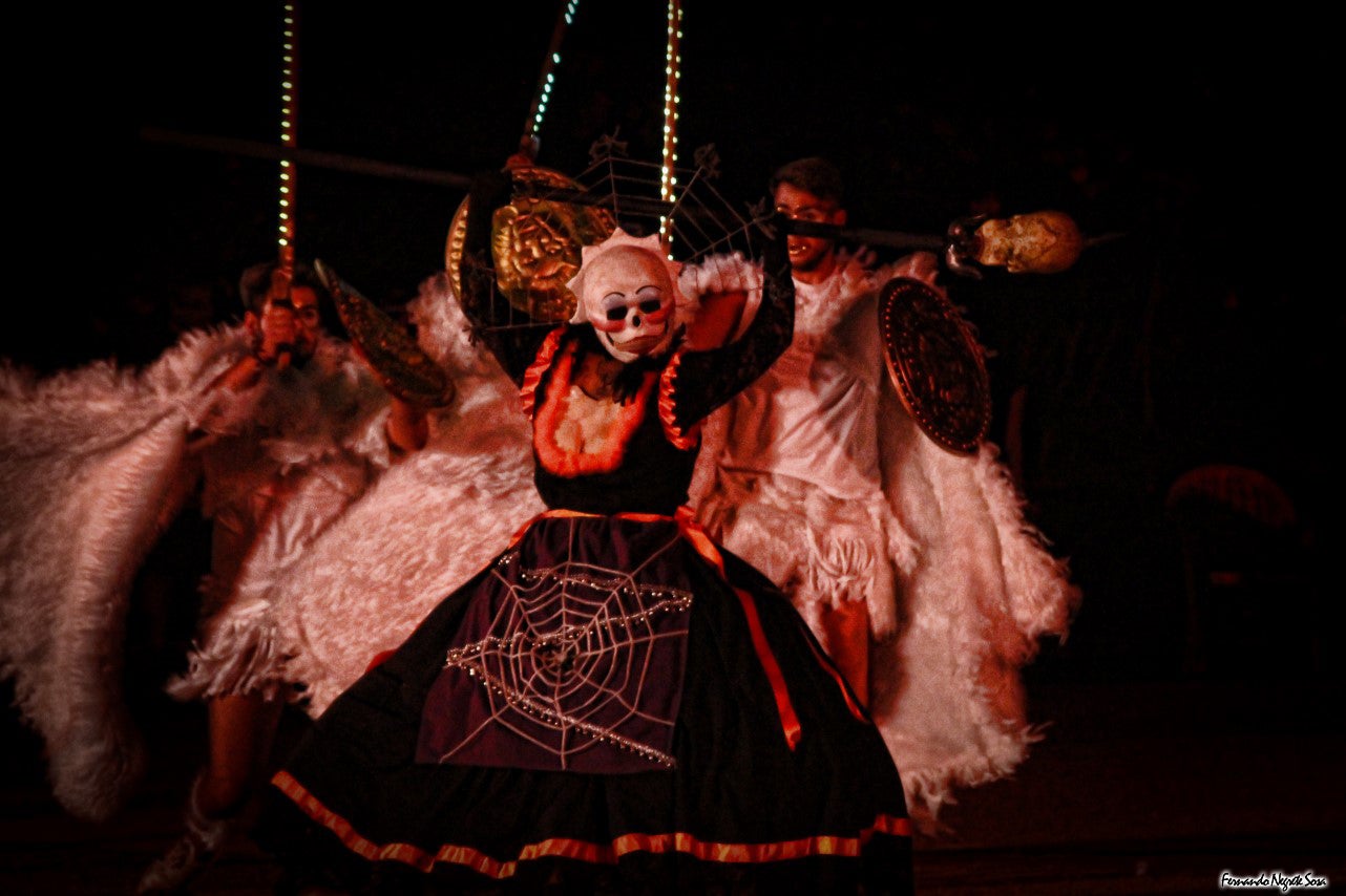 Imágenes del espectáculo de la Fuga de la Diabla celebrado en Valverde de Leganés (17-08-2019)