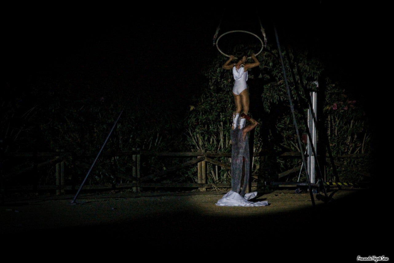 Imágenes del espectáculo de la Fuga de la Diabla celebrado en Valverde de Leganés (17-08-2019)