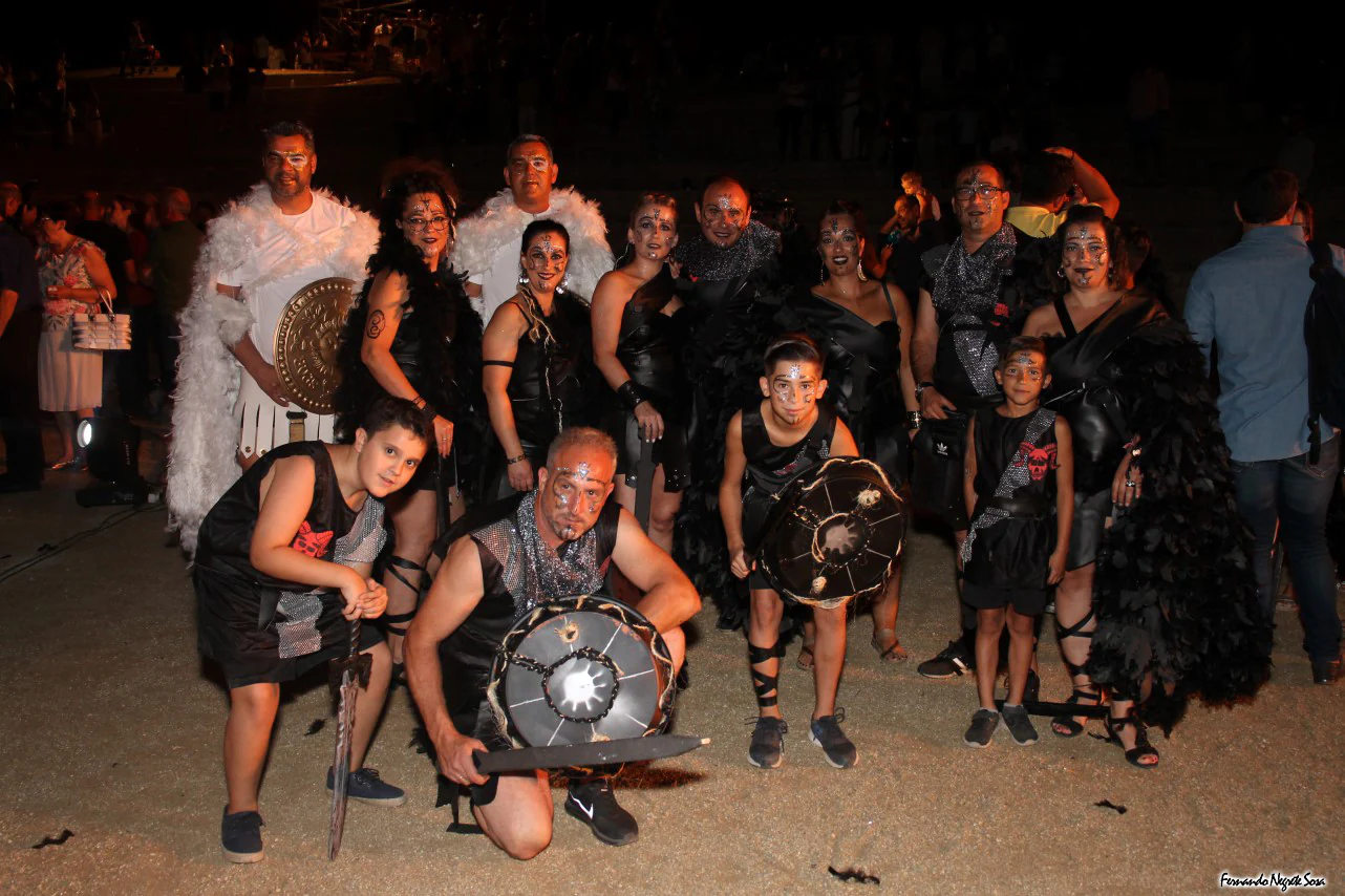 Imágenes del espectáculo de la Fuga de la Diabla celebrado en Valverde de Leganés (17-08-2019)