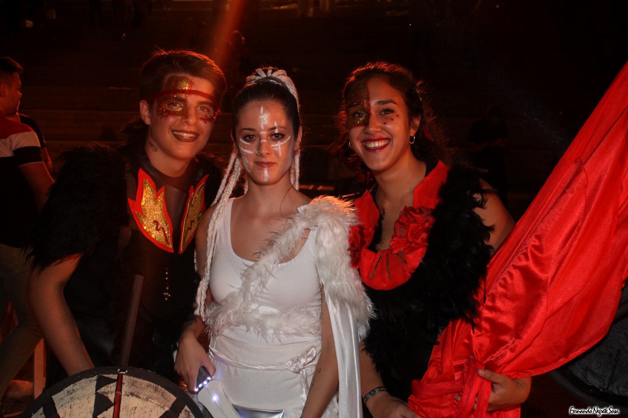 Imágenes del espectáculo de la Fuga de la Diabla celebrado en Valverde de Leganés (17-08-2019)