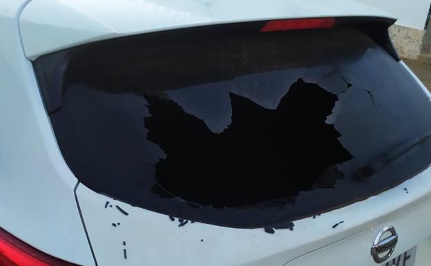 Uno de los vehículos afectados