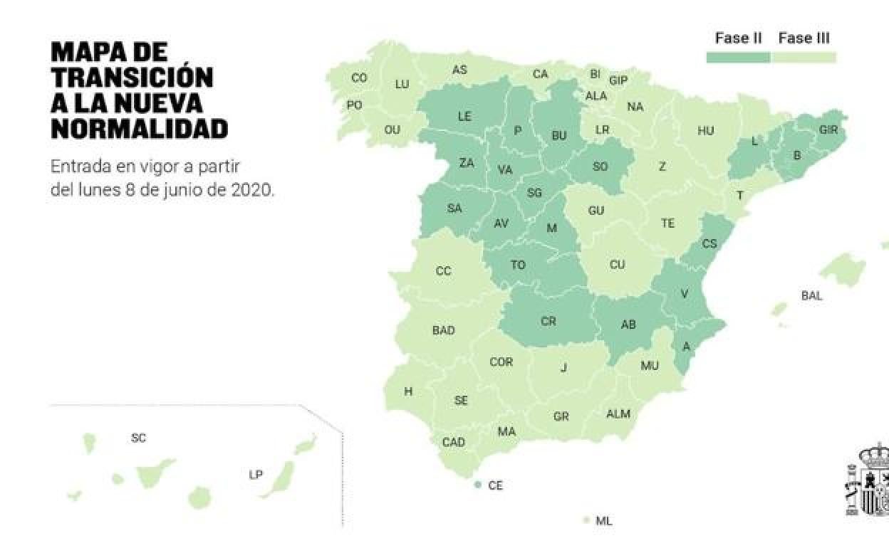 Extremadura pasa este lunes a la fase 3
