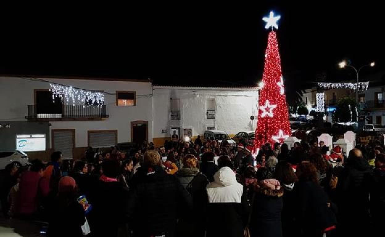 Encendido del alumbrado de Navidad del año pasado