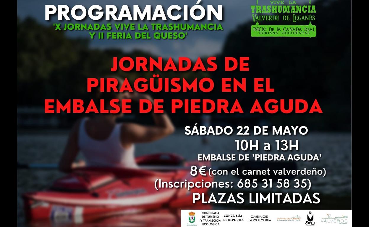 Jornadas de piragüismo en el pantano de Piedra Aguda