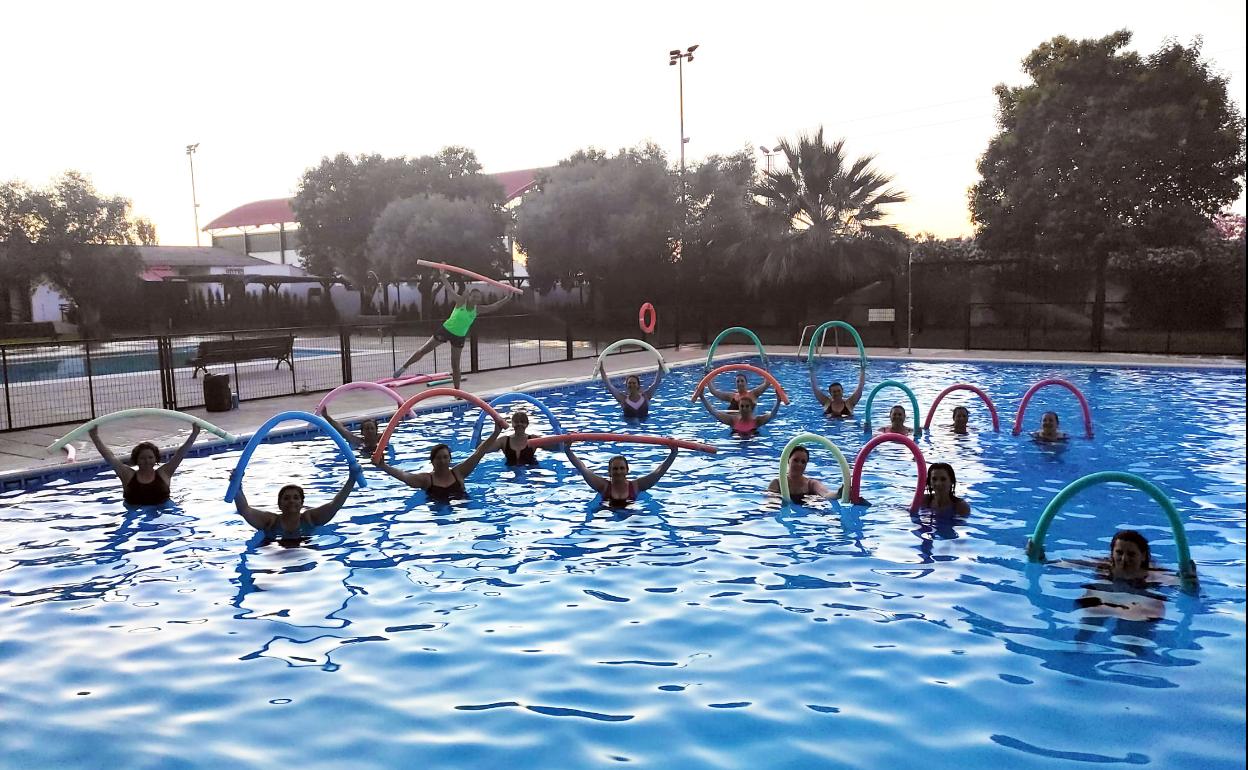 Sesión de aquagym