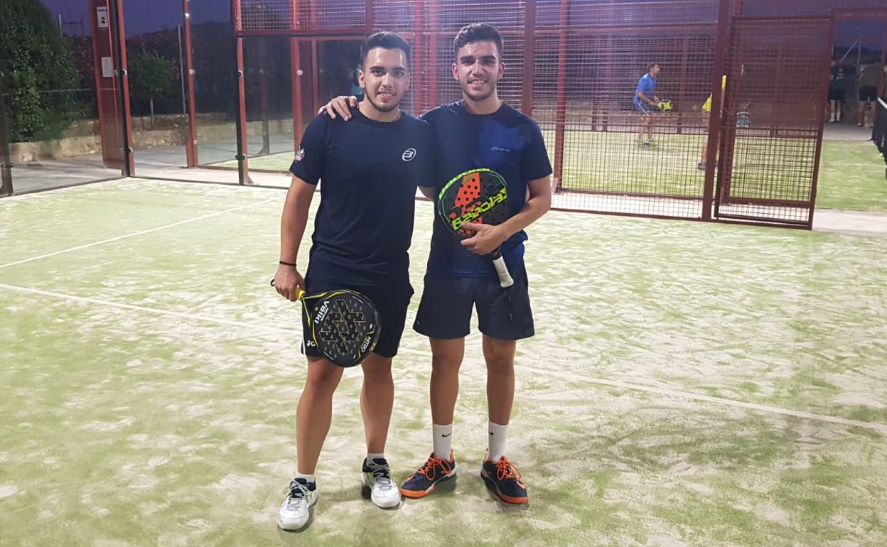 David y Pablo, vencedores del torneo de pádel