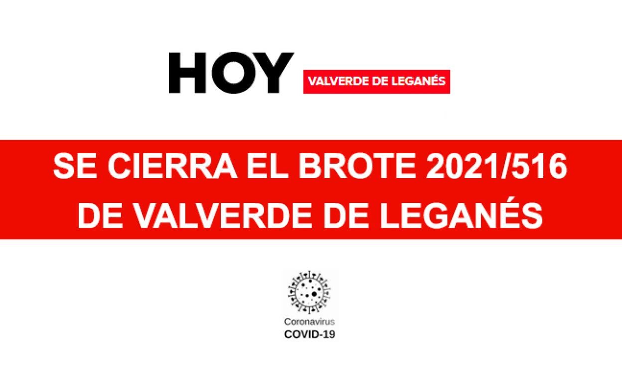 Se cierra el brote 2021/516 en Valverde de Leganés