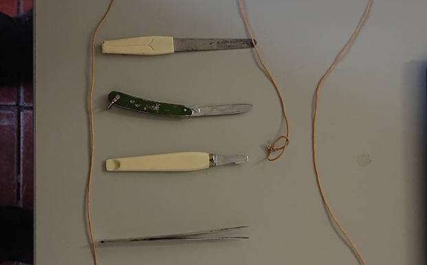 Herramientas utilizadas para forzar los vehículos