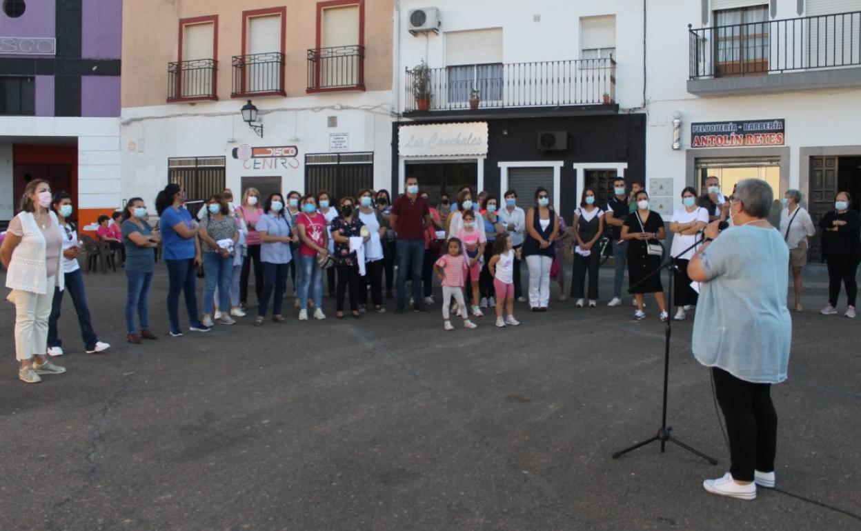Lectura del manifiesto a cargo de Paqui Benavides