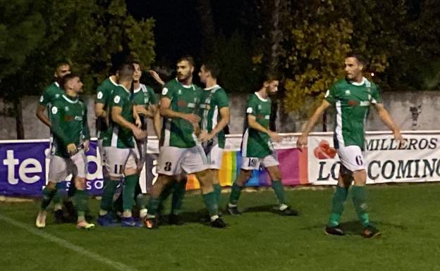 Celebración del gol de Luis