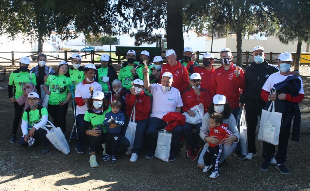 Protagonistas del torneo de petanca