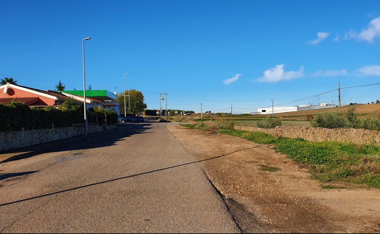 Entrada por la carrertera de Olivenza