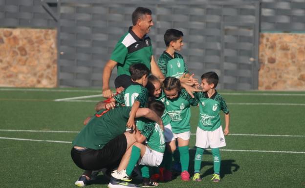 Imagen. Celebración de uno de los goles
