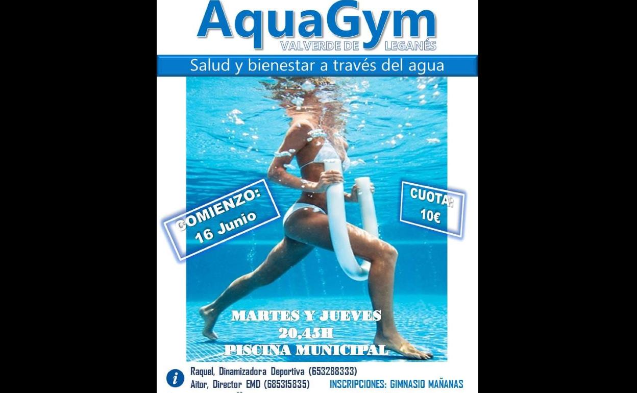 Deportes acuáticos: El próximo 16 de junio comienzan las clases de AquaGym