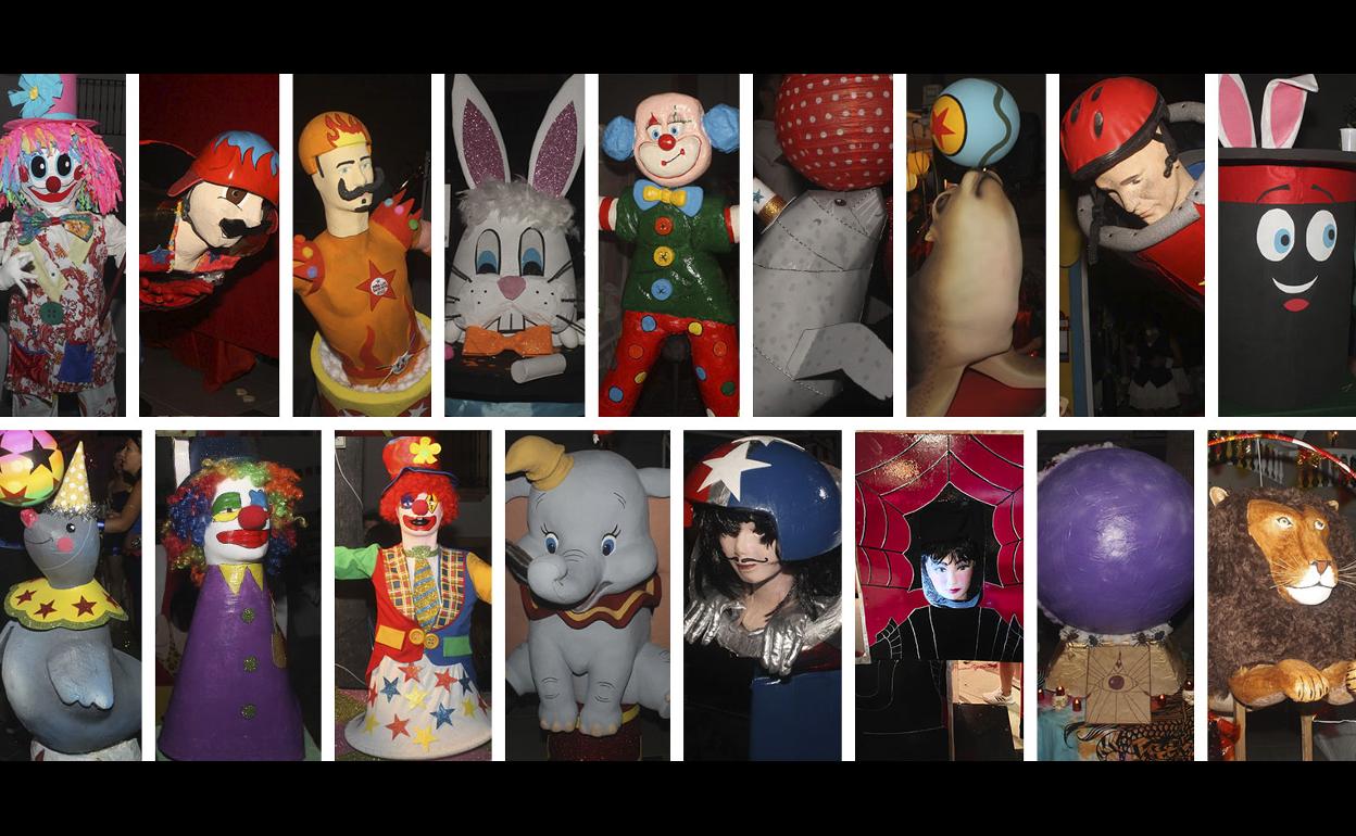 Los 17 Bartolos elaborados por las peñas y agrupaciones