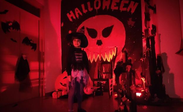 Una de las pequeñas que han pasado por el pasaje del terror