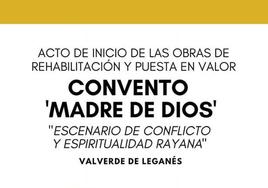 Este domingo comienzan las obras de rehabilitación del Convento 'Madre de Dios'