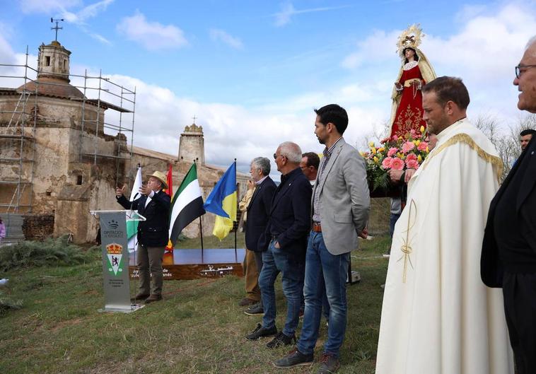 Durante el acto público del inicio de las obras del Convento 'Madre de Dios'