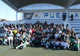 Los valverdeños celebran el campeonato de liga