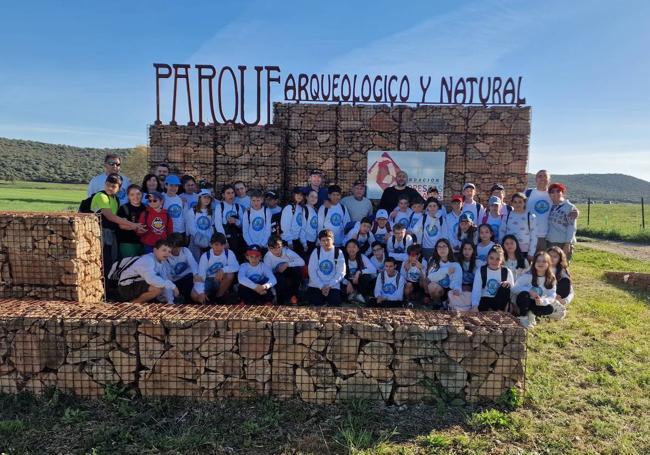 En la entrada al parque