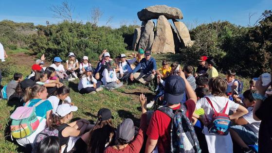 Estudiantes del Colegio Lope de Vega de Badajoz visitan El Rebellao