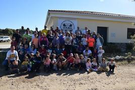 Participantes en la acampada