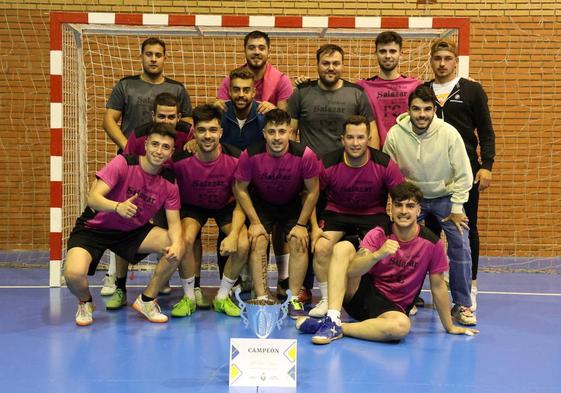 Equipo de Montajes de Pladur Nandy's, campeones del torneo