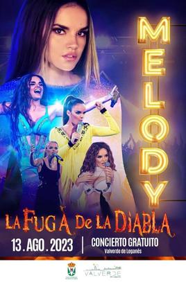 Melody ofrecerá un concierto el fin de semana de 'La Fuga de la Diabla'
