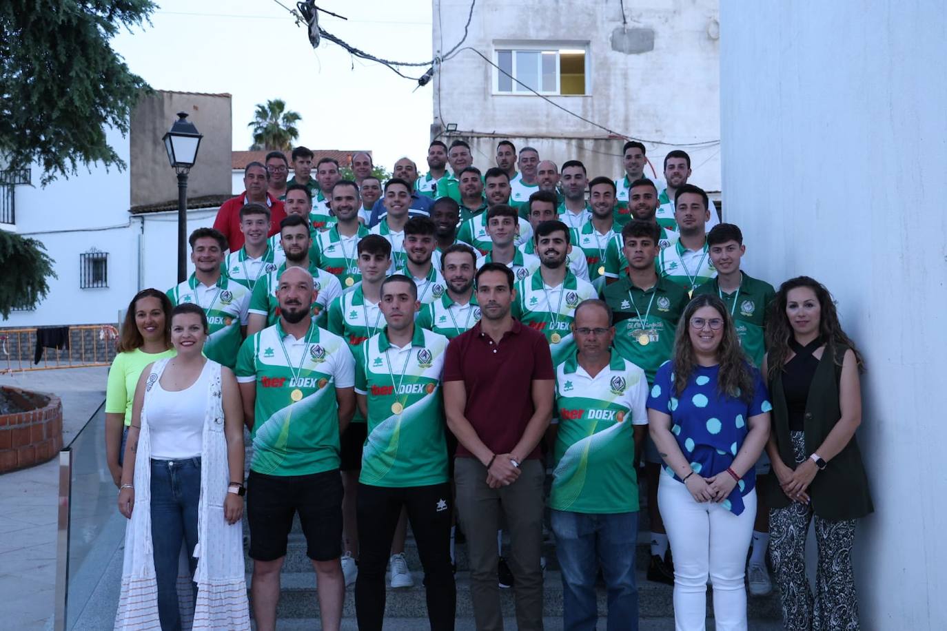 Recibimiento del Ayuntamiento al Racing Valverdeño