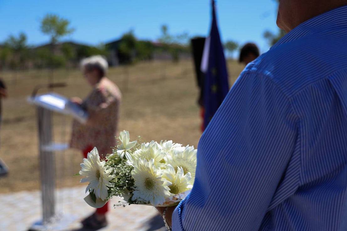 Homenaje a las víctimas del campo de concentración de Mauthausen