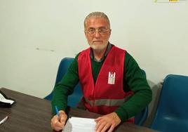 José Antonio González, coordinador local de la Hermandad de Sangre, agradece su solidaridad a todos los donantes de sangre
