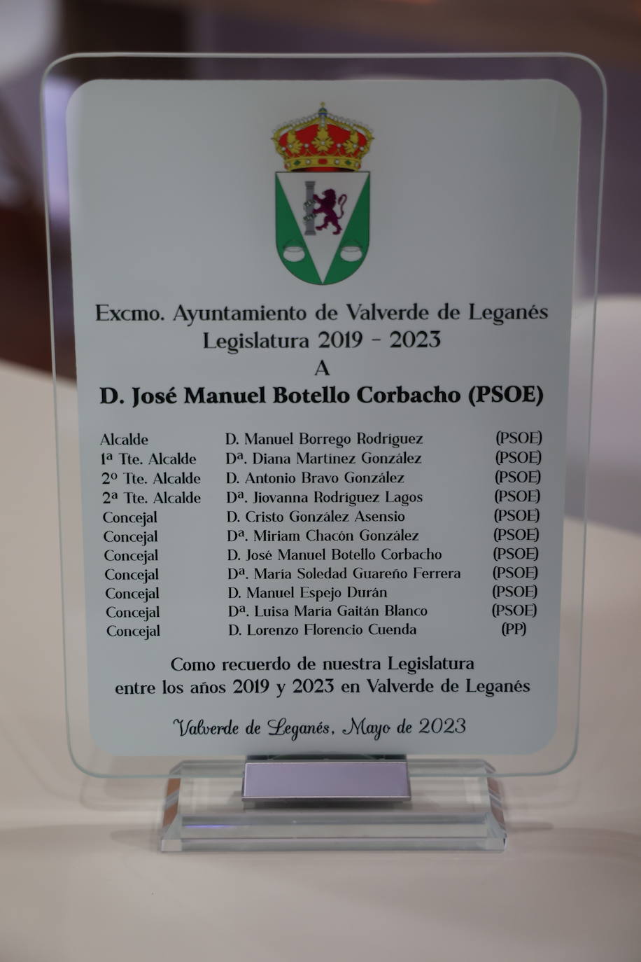 Reconocimiento a los Concejales