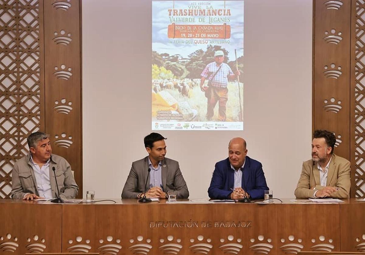 Presentada 'Vive la Trashumancia' y la 'Feria del Queso Artesano' en la Diputación de Badajoz