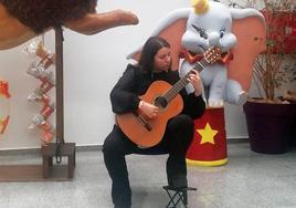 Ana Ortega durante su concierto