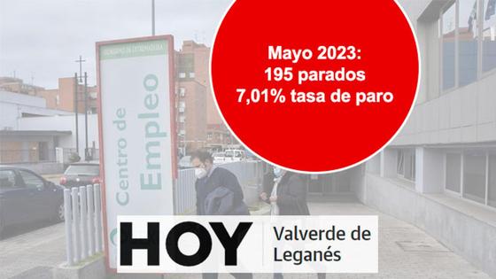Desde 2007 Valverde no bajaba de los 200 parados