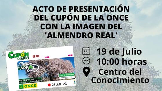 Este miércoles presentan el cupón con la imagen del Almendro Real