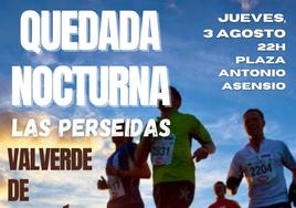 A las 22.00 horas comienza la quedada running nocturna