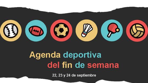 Agenda deportiva del fin de semana