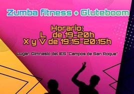 En marcha las clases de zumba fitness y gluteboom