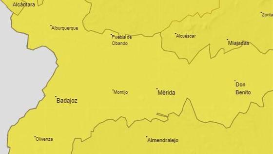 Alerta amarilla por viento para este sábado